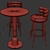Foster & Betsy Bar Furniture Set 3D model small image 4