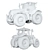 CASE 3 Puma Tractor Model 3D model small image 5