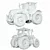 CASE 3 Puma Tractor Model 3D model small image 6