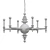 Elegant Spool Chandelier Design 3D model small image 2