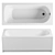 Kaldewei Eurowa 309 Steel Bath 3D model small image 1