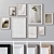 Wall Art Set with Frames 3D model small image 1