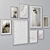 Wall Art Set with Frames 3D model small image 2