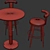 Modern Bar Set Furniture Design 3D model small image 4