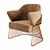 Elegant Jackie Armchair with Corona	Render 3D model small image 4