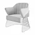 Elegant Jackie Armchair with Corona	Render 3D model small image 5