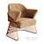 Elegant Jackie Armchair with Corona	Render 3D model small image 7