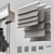 Roman Blinds Set - Adjustable 3D model small image 1