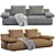 Sleek Modern Sofa Design Cooper 3D model small image 2