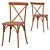 Vintage Oak CrossBack Chair 3D model small image 3