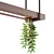 Modern Pendant Light with Hanging Plant 3D model small image 2