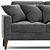 Modern Morley 2 Seater Sofa 3D model small image 2