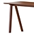  Scandinavian Minimalist Writing Desk 3D model small image 2