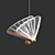 Golden Butterfly LED Pendant Light 3D model small image 1