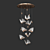 Golden Butterfly LED Pendant Light 3D model small image 2