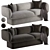 Contemporary Block Sofa Design 3D model small image 1
