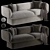 Contemporary Block Sofa Design 3D model small image 2