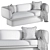 Contemporary Block Sofa Design 3D model small image 3
