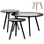 Stylish Daisy Coffee Tables Set 3D model small image 1