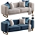 Contemporary Oscar Sofa 2015 Model 3D model small image 1