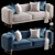 Contemporary Oscar Sofa 2015 Model 3D model small image 2
