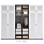 Editable Wardrobe 3D Model 2016 3D model small image 1