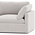 Sleek Hackney 2-Seater Sofa 3D model small image 2