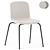 Modern Stackable Tube Chair 3D model small image 2