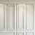 Eider White Decorative Plaster Molding 3D model small image 3