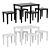 IKEA UTTER Kids Set - 3D Chairs & Table 3D model small image 2