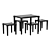 IKEA UTTER Kids Set - 3D Chairs & Table 3D model small image 5