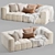 Natural Uniqwa Denver Sofa 3D model small image 1