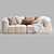 Natural Uniqwa Denver Sofa 3D model small image 2