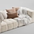 Natural Uniqwa Denver Sofa 3D model small image 3