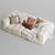 Natural Uniqwa Denver Sofa 3D model small image 5