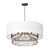 Riviera Charm Chandelier - 6-Light Pearl & Crystal Draped 3D model small image 2