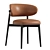 Minimalist Modern Oleandro Chair Design 3D model small image 3