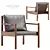 Elegant AVA Armchair Design 3D model small image 1