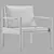 Elegant AVA Armchair Design 3D model small image 6