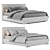 Elegant CAMILLE Bed Design 3D model small image 2