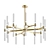 Elegant Clear Glass Chandelier Model 3D model small image 1