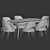 Clover Oak Dining Set 3D model small image 4