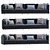 Sleek Modern Arlott High Sofa 3D model small image 1