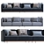 Sleek Modern Arlott High Sofa 3D model small image 3