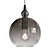 Smoked Glass Pendant Light Fixture 3D model small image 2