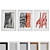 Modern Abstract Picture Frame Set 3D model small image 1