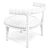 Baxter Himba Mini Armchair 3D model small image 6