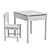 IKEA SUNDVIK Children's Desk/Chair Set 3D model small image 2
