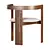 Modern Elegance: Tacchini Pigreco Chair 3D model small image 2