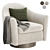 Haven Swivel Armchair - Elegance in Motion 3D model small image 1